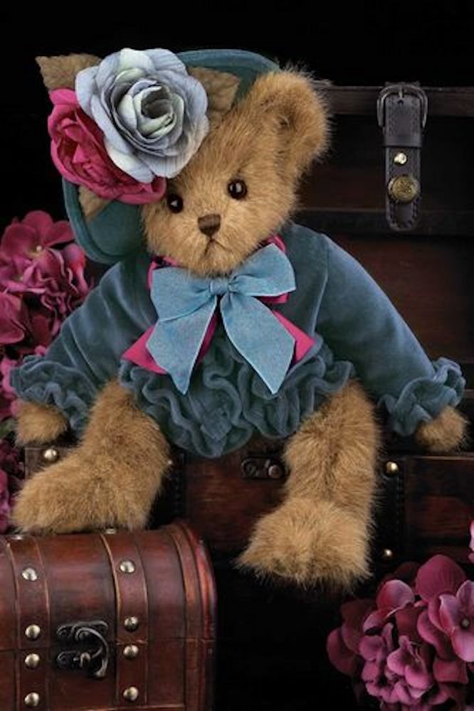 Bearington Fall Holiday Bear Fancy Fedora 14 Inches and Retired Olde Church Emporium