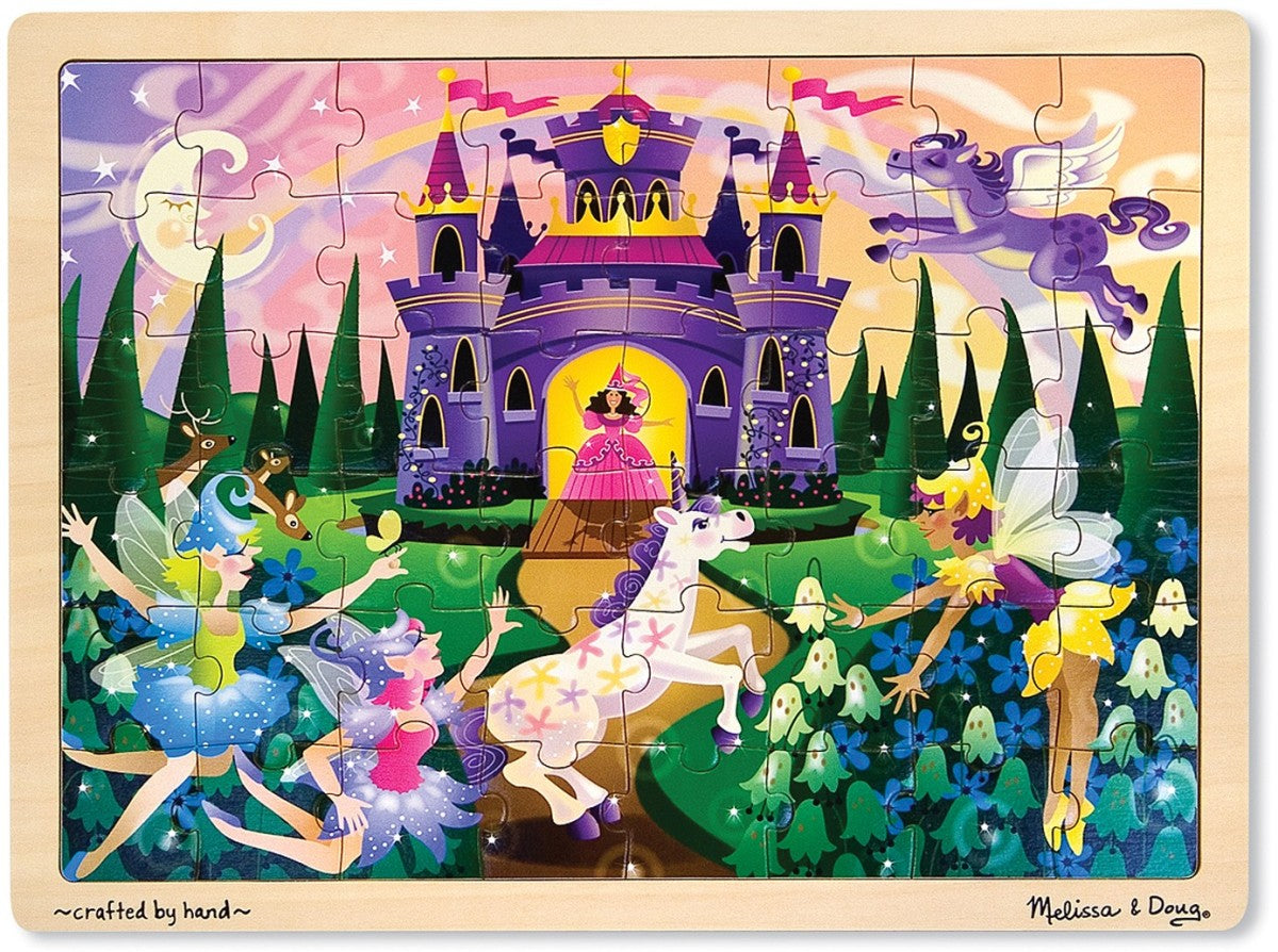 Melissa Doug Wooden Jigsaw Puzzle Fairy Fantasy 48 Pieces Item 380 Olde Church Emporium