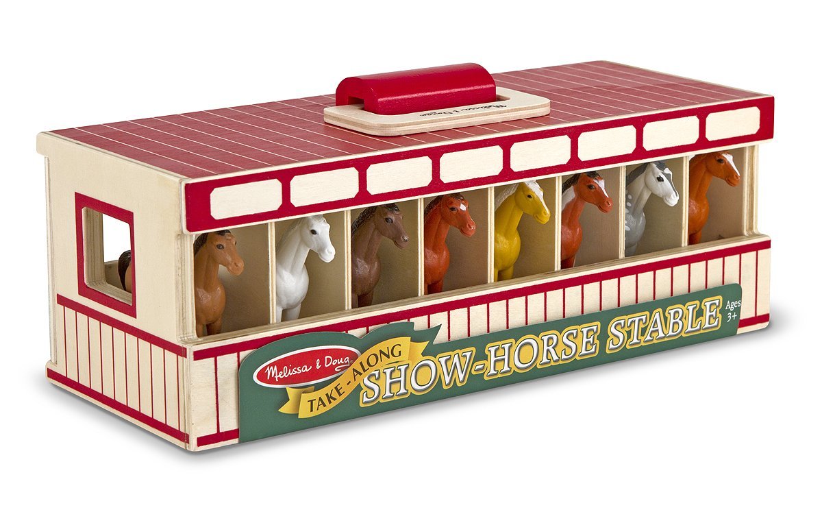 Melissa & Doug - Take Along Show-Horse Stable Play Set With Wooden Sta –  Olde Church Emporium