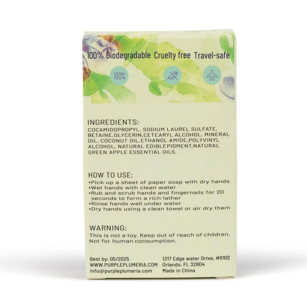 Biodegradable Soap Sheets. Perfect for Camping & Travel