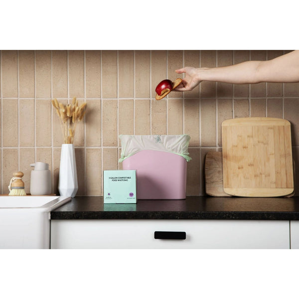 Compostable Kitchen Garbage Bags – 13 Gallon & 3 Gallon Sizes. Durable & Leak Proof