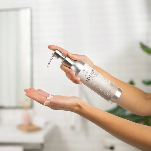Natural Body Lotion (Rose or Coconut) Deep Moisturizing for All Skin Types