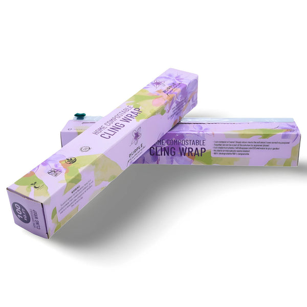 Home Compostable Cling Wrap. Keeps Food Fresh & Safe.
