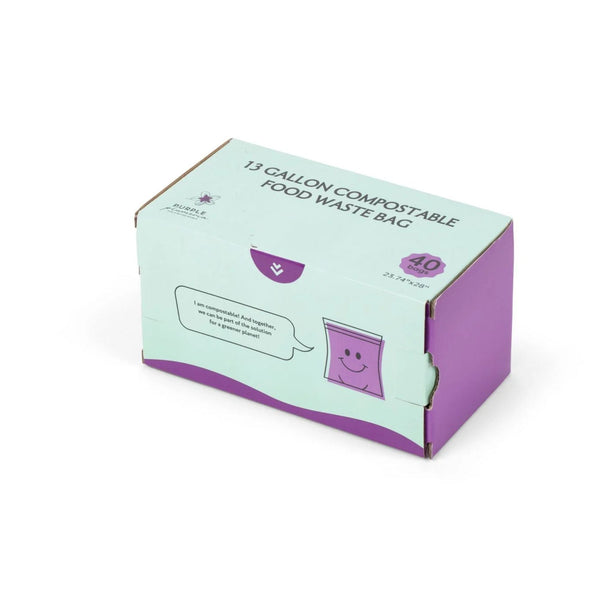 Compostable Kitchen Garbage Bags – 13 Gallon & 3 Gallon Sizes. Durable & Leak Proof