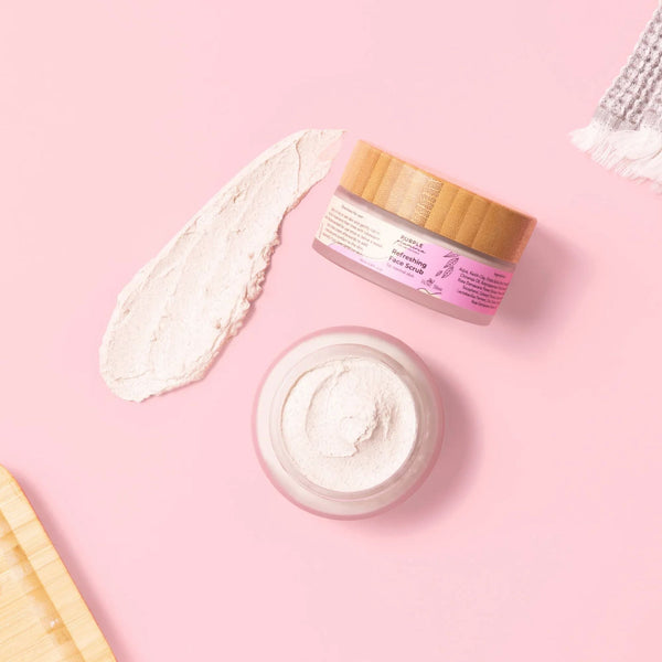 Natural Face Scrub – Rose Scent – Gentle Exfoliation & Hydration for Radiant Skin