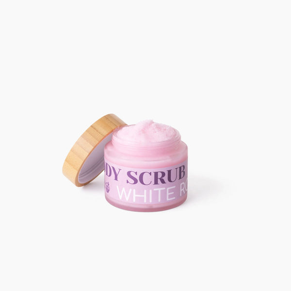 Natural Vegan Body Scrub (Rose or Coconut) Hydrating & Exfoliating for Radiant Skin