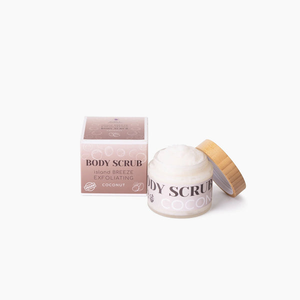 Natural Vegan Body Scrub (Rose or Coconut) Hydrating & Exfoliating for Radiant Skin