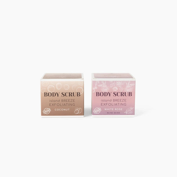 Natural Vegan Body Scrub (Rose or Coconut) Hydrating & Exfoliating for Radiant Skin