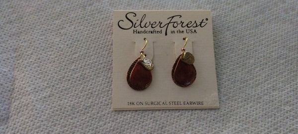 Silver Forest Hand Crafted Earrings Made in USA -Item E7847