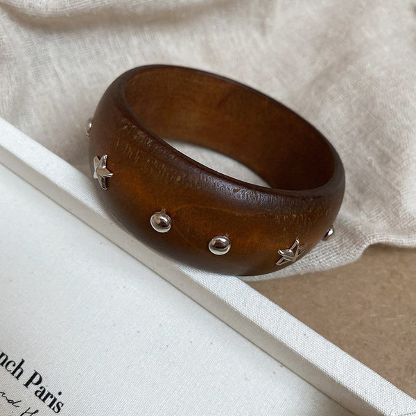 Acrylic Irregular Retro Unique Design Niche Simple Bracelet