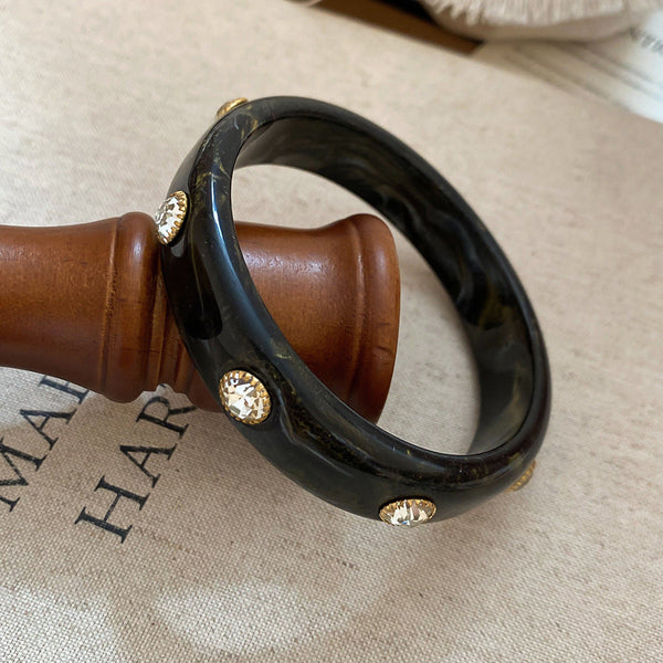Acrylic Irregular Retro Unique Design Niche Simple Bracelet