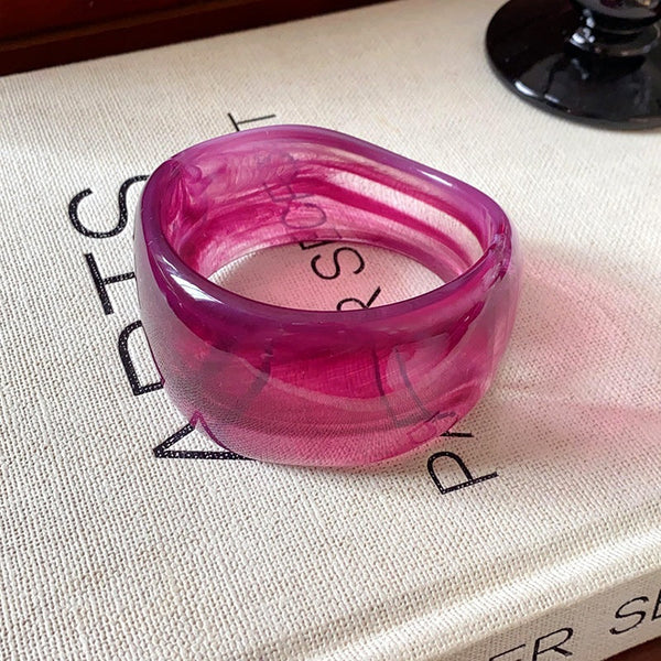 Acrylic Blooming Round Atmospheric Commute Minimalist Niche Bracelet