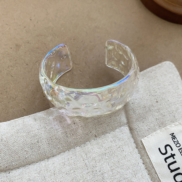 Acrylic Blooming Round Atmospheric Commute Minimalist Niche Bracelet