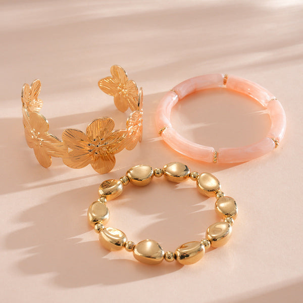 Acrylic Glossy Blooming Korean Style Simple Light Luxury Bracelet