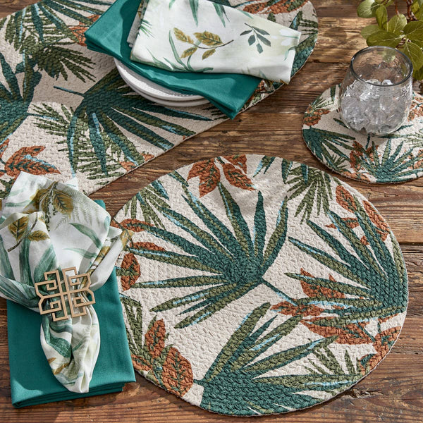 Park Designs Patricia Heaton Home Palm Frond Braided Trivet 8 Inches Round