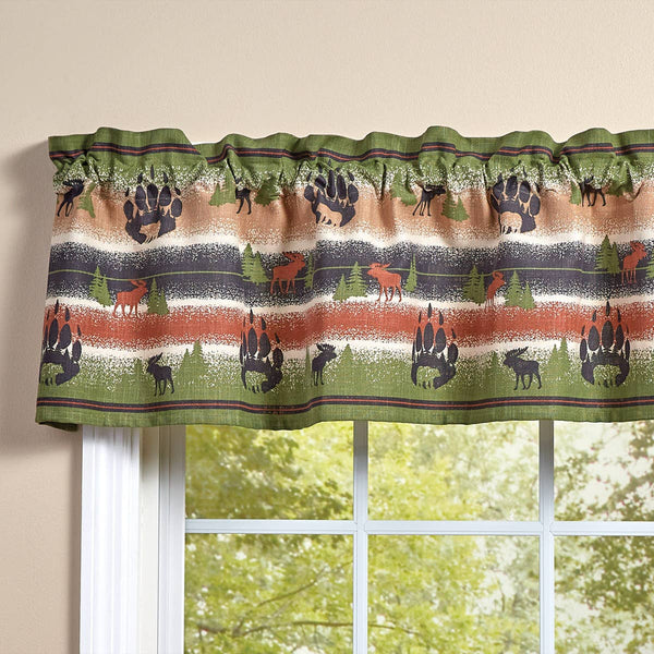 Park Designs Wild Woods Unlined Valance 60 x  14 Inches Farhmhouse Country Cabin Rustic Item #6971-470