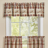 Park Designs Gamekeeper Plaid Lined Pheasant Patch Valance 60 x 14 Inches Farmhouse, Country, Rustic  Item #6983-475