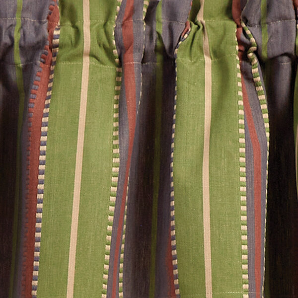 Park Designs Shenandoah Stripe Unlined Valance 72 x 14 Inches Country, Farmhouse, Rustic, Cabin Item #6972-470