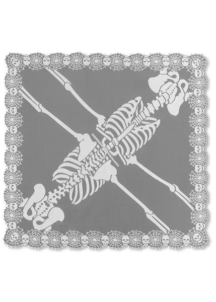 Heritage Lace Halloween Skeleton Poncho 60 x 60 Inches