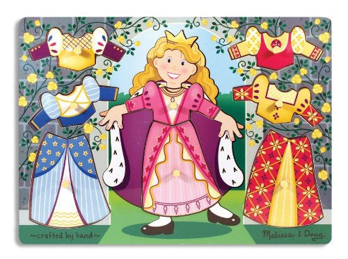 melissa and doug princess dress up puzzle Melissa & Doug Dress-Up Princess Peg Puzzle