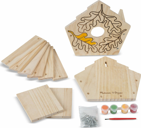 Melissa and Doug Build-Your-Own Wooden Birdhouse #3101 Ages 5+