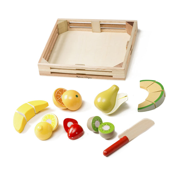 Melissa and Doug Cutting Fruit Play Set with Storage Crate 17 Pics. Ages 3+