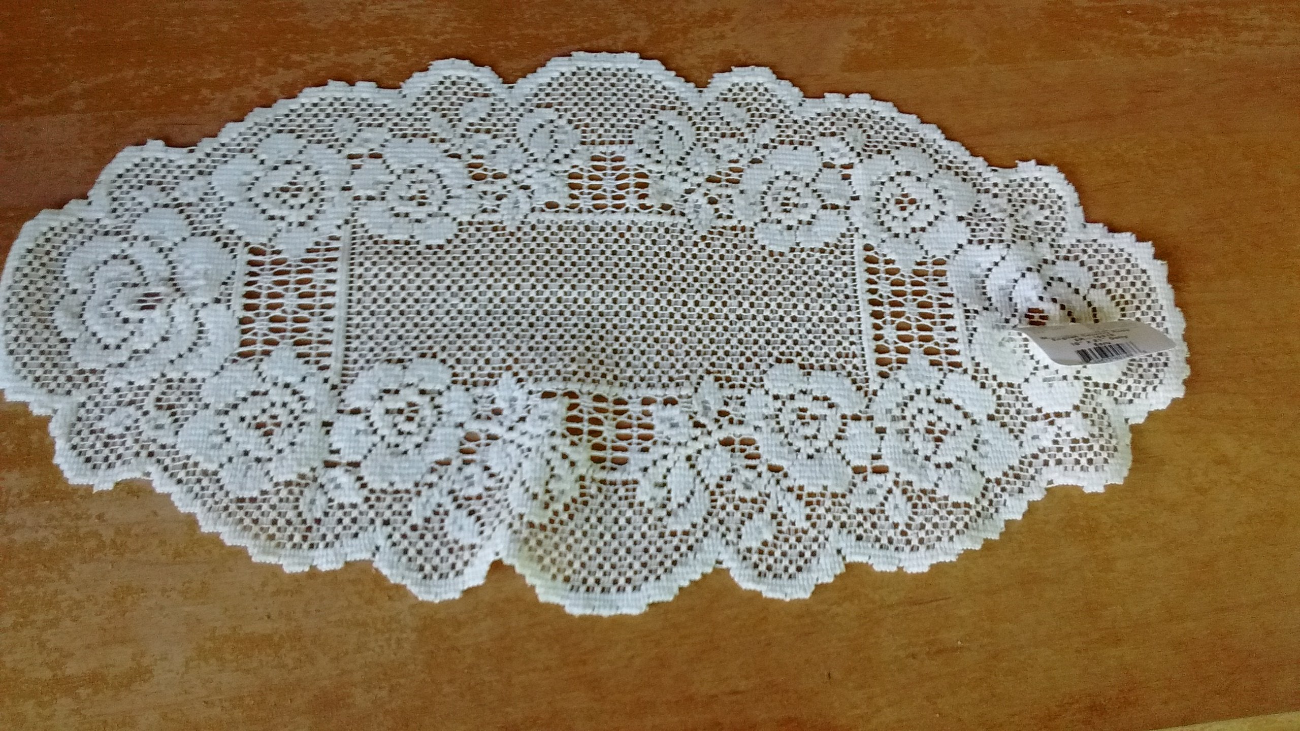 Heritage Lace CEP-1460F 14 x 60 in. Crochet Envy Pearl Table