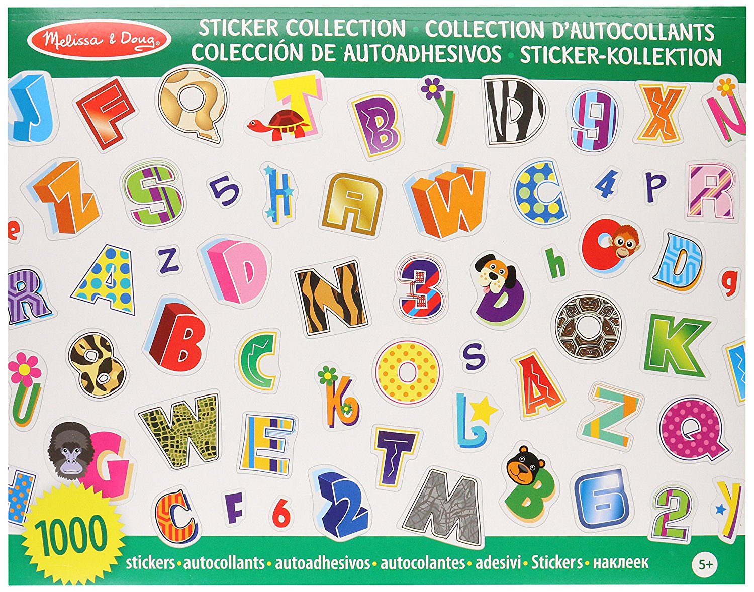LETTERS & NUMBERS STICKER SET. [Book]