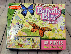 Melissa & Doug Butterfly Bliss Jumbo Jigsaw Floor Puzzle (48 pcs, over 4 feet long)Ages 4+