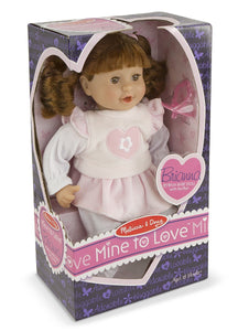 Melissa & Doug - Mine to Love Brianna 12-Inch Soft Body Baby Doll with Hair and Outfit [Home Decor]- Olde Church Emporium