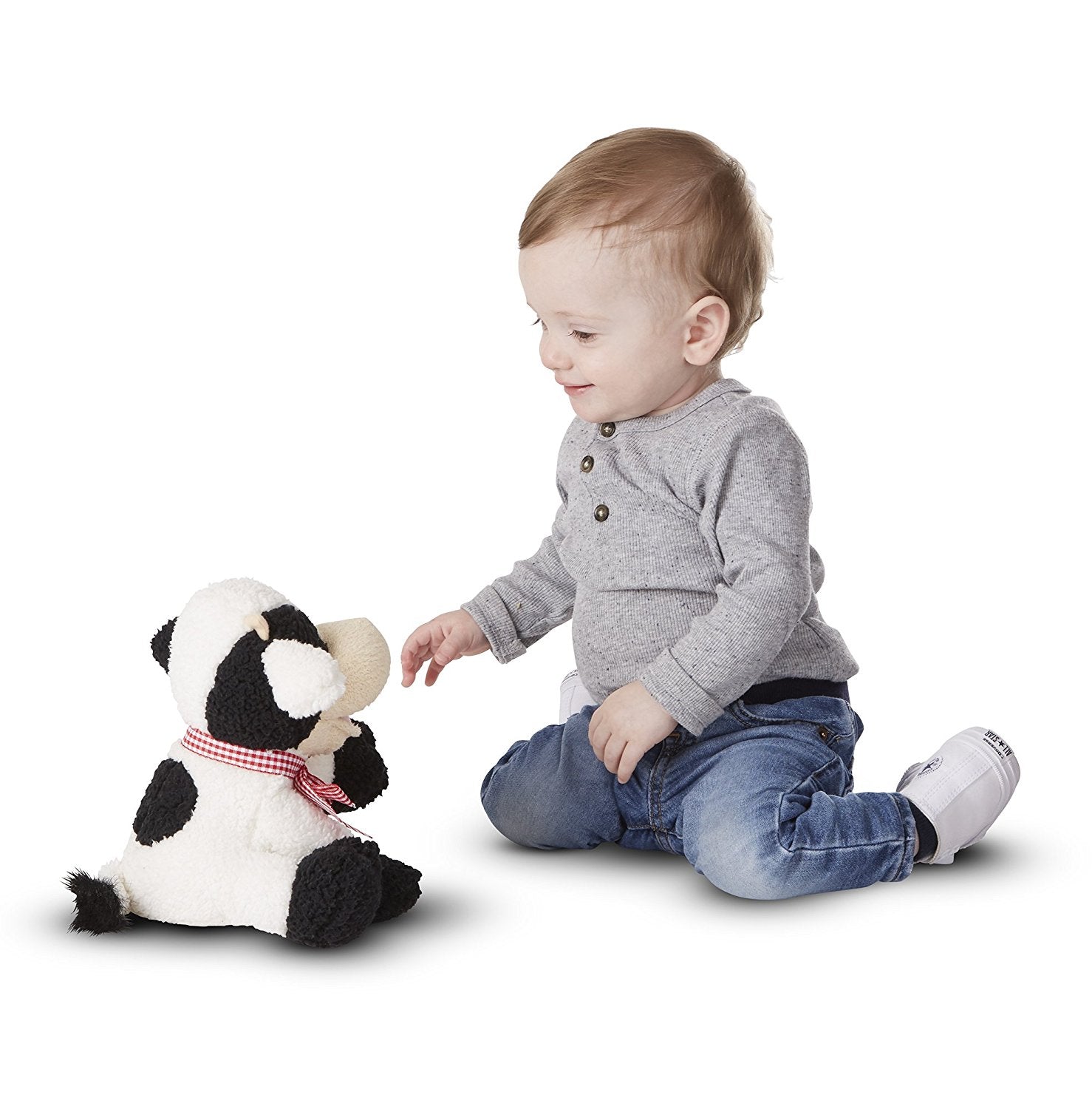 Melissa Doug Meadow Medley Calf Stuffed Animal Baby Cow With