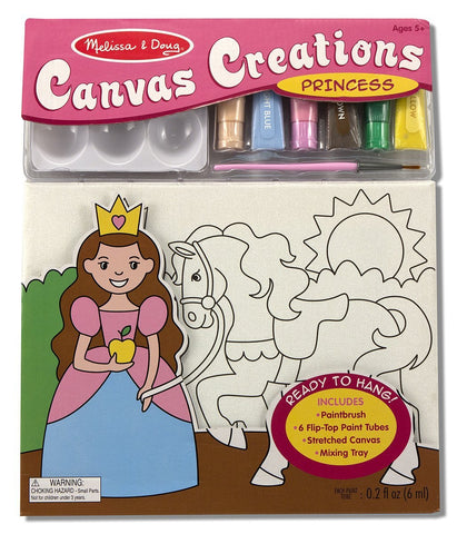 Melissa & Doug - Canvas Creations Princess Ages 5+ [Home Decor]- Olde Church Emporium