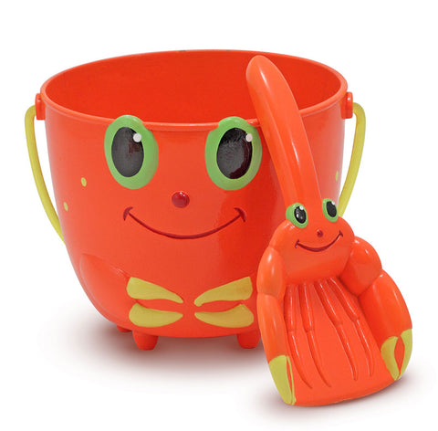 Melissa and Doug Clicker Crab Pail and Shovel Ages 2+ Item # 6400 Beach Sandbox Fun