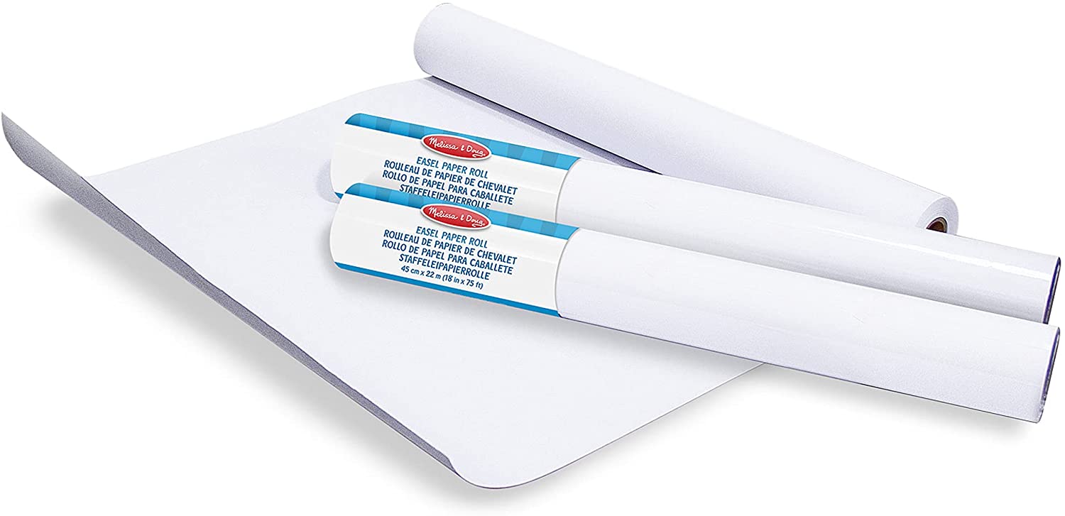 2 Rolls White Sketch Paper Roll White Easel Paper White