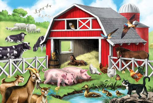 Melissa and Doug Farm Friends 24pc Floor Puzzle Ages 3+ Item #4428