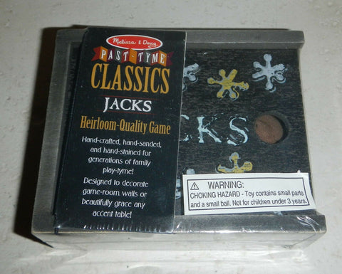 Melissa & Doug Past-Tyme Heirloom Quality Classic Games Jacks Ages 6 and UP - Olde Church Emporium