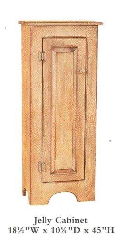 Amish Made Jelly Cabinet Solid Wood Stained Made in USA Olde Church Emporium
