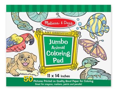 Melissa and Doug Jumbo Multi Theme Coloring Pad - Pink (11 x 14