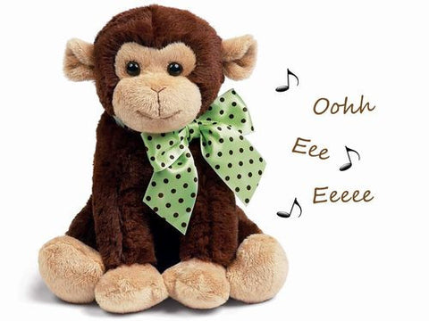 Bearington - Giggles the Monkey Musical Bank- 10 Inches - Olde Church Emporium