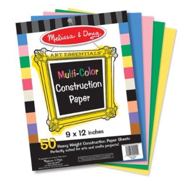 Melissa & Doug Multi-Color Construction Paper Ages 3+ 2 sizes Made in USA # 4111 and #4172