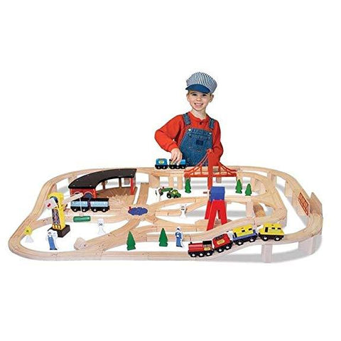 Melissa & Doug Children's Wooden Railway Set - Olde Church Emporium