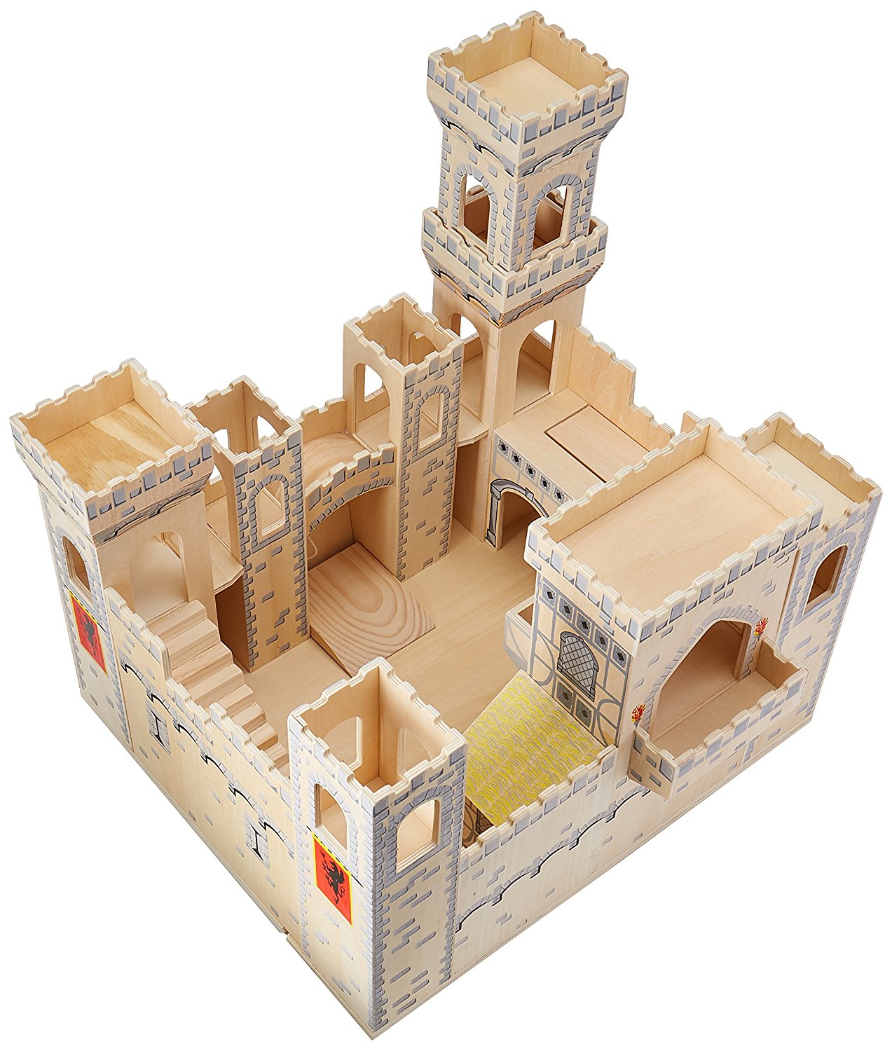 Melissa & Doug Deluxe purchases Folding Medieval Wooden Castle