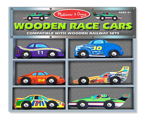 Melissa & Doug - Wooden Race Cars [Home Decor]- Olde Church Emporium