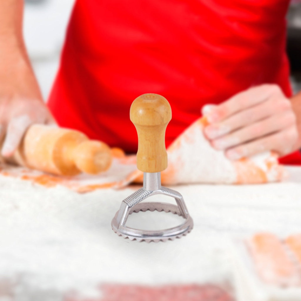 Ravioli Cutters, Ravioli Cutter Wooden Handle And Edge Rolling