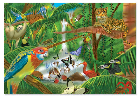 Melissa & Doug-  Rainforest Jigsaw Puzzle, 200-Piece Ages 8+ [Home Decor]- Olde Church Emporium