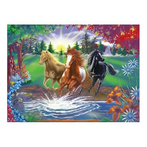 Melissa & Doug - Deluxe 300 piece River Run Cardboard Jigsaw Ages 10+ [Home Decor]- Olde Church Emporium