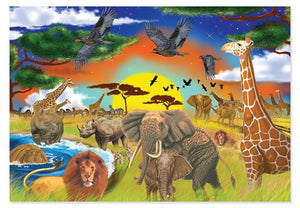 Melissa & Doug Safari Adventure 200 Piece Cardboard Jigsaw Puzzle - Olde Church Emporium