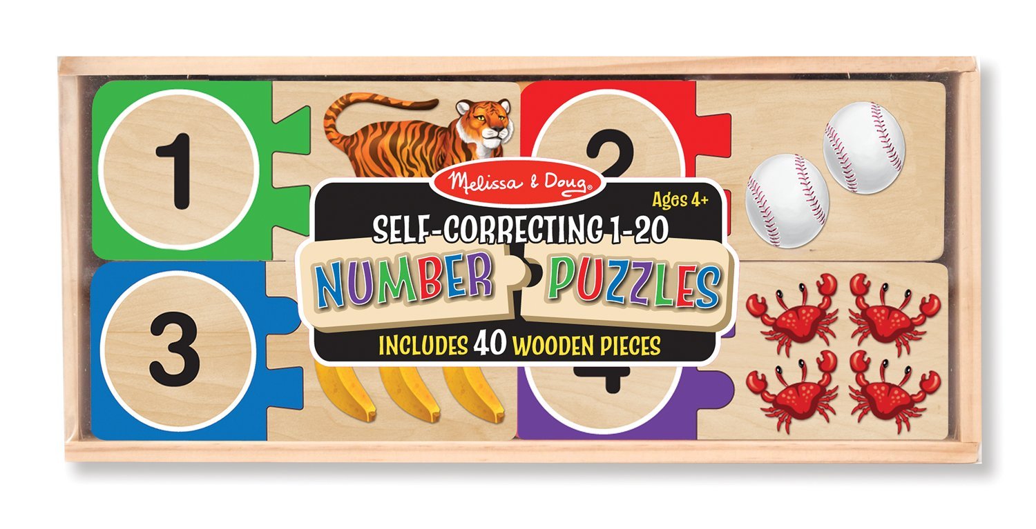 Wooden Puzzles in Storage Box, Set of 3