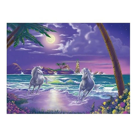 Melissa & Doug - Seaside Stallions Jigsaw Puzzle 500 piece Ages 12+ [Home Decor]- Olde Church Emporium