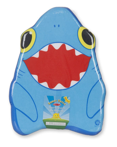 Melissa & Doug - Sunny Patch Spark Shark Kickboard Learn-to-Swim Pool Toy [Home Decor]- Olde Church Emporium